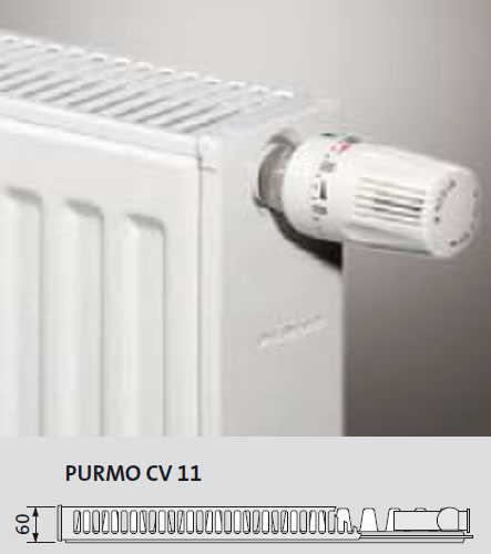 PURMO COMPACT VENTIL CV11. Радиатор PURMO CV 11 500x1200