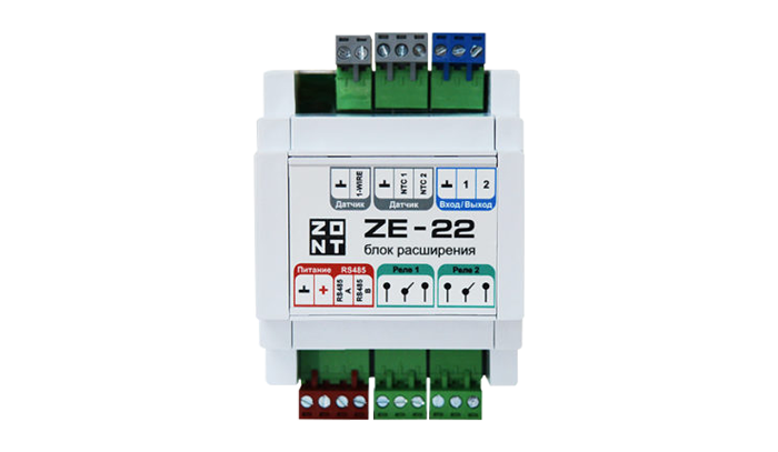 Zont контроллеры. ZONT ZE-22 Блок расширения