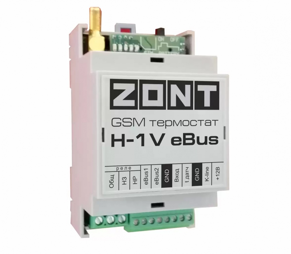 Системы управления  GSM и WIFI. ZONT H-1V eBus GSM