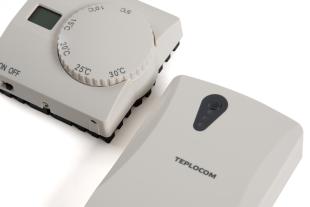 Термостат комнатный Teplocom TS-2AA/3A-RF, беспроводной, реле 250В, 3А